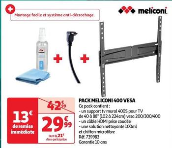 Meliconi - Pack 400 Vesa offre à 29,99€ sur Auchan Hypermarché