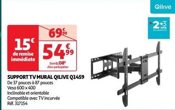Qilive - Support Tv Mural Q1459 offre à 54,99€ sur Auchan Hypermarché