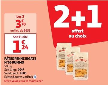 Rummo - Pâtes Penne Rigate N°66 offre à 1,85€ sur Auchan Supermarché