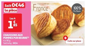 Chaussons Aux Pommes Pur Beurre offre à 0,46€ sur Auchan Supermarché
