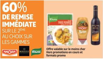 Amora, Maille, Knorr - Sur Les Gammes offre sur Auchan Supermarché