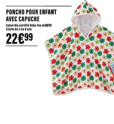 Poncho Pour Enfant Avec Capuche offre à 22,99€ sur Monoprix