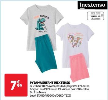 Inextenso - Pyjama Enfant offre à 7,99€ sur Auchan Hypermarché