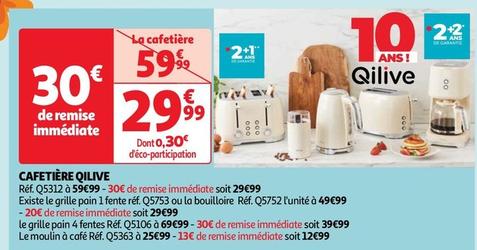 Qilive - Cafetière offre à 29,99€ sur Auchan Hypermarché