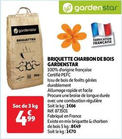 Gardenstar - Briquette Charbon De Bois  offre à 1,66€ sur Auchan Hypermarché