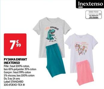 Inextenso - Pyjama Enfant  offre à 7,99€ sur Auchan Hypermarché