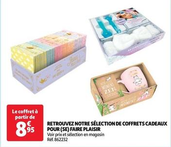 Retrouvez notre Selection De Coffrets Cadeaux Pour (Se) Faire Plaisir offre à 8,95€ sur Auchan Hypermarché