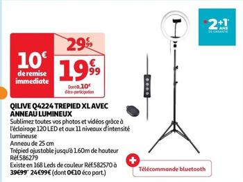 Qilive - Q4224 Trepied XL Avec Anneau Lumineux  offre à 19,99€ sur Auchan Hypermarché