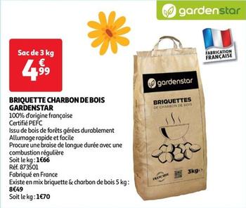 Gardenstar - Briquette Charbon De Bois  offre à 4,99€ sur Auchan Hypermarché