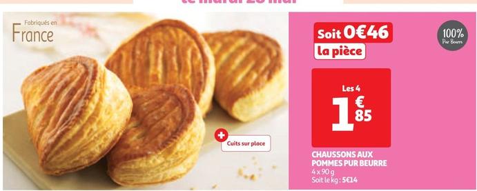 Chaussons Aux Pommes Pur Beurre offre à 1,85€ sur Auchan Hypermarché