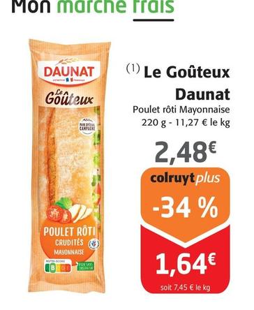 Daunat - Le Goûteux offre à 1,64€ sur Colruyt