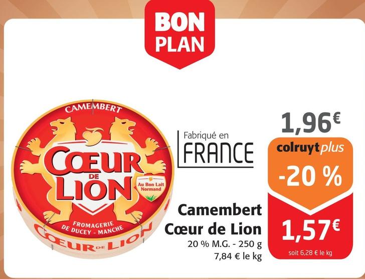 Coeur De Lion - Camembert offre à 1,57€ sur Colruyt