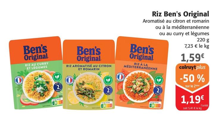Ben'S Original - Riz offre à 1,19€ sur Colruyt