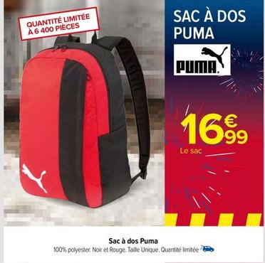 Puma - Sac À Dos offre à 16,99€ sur Carrefour
