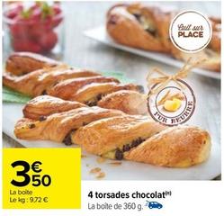 4 Torsades Chocolat offre à 3,5€ sur Carrefour