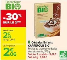 Carrefour - Céréales Enfants Bio offre à 2,95€ sur Carrefour
