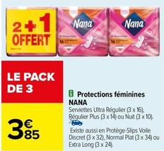 Nana - Protections Féminines offre à 3,85€ sur Carrefour