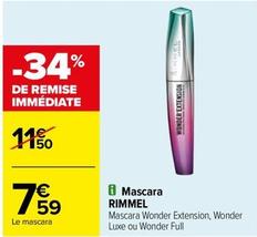 Rimmel - Mascara offre à 7,59€ sur Carrefour