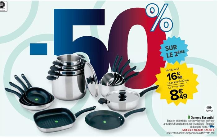 Gamme Essential offre à 16,99€ sur Carrefour