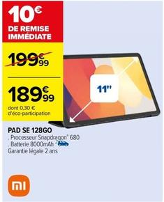 Apple - Pad SE 128Go offre à 189,99€ sur Carrefour