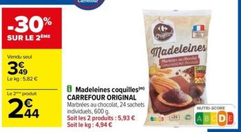Carrefour - Madeleines Coquilles Original offre à 3,49€ sur Carrefour