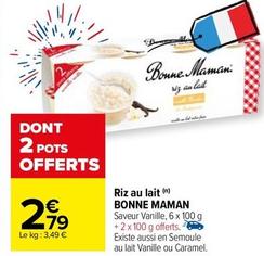 Bonne Maman - Riz Au Lait offre à 2,79€ sur Carrefour