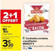 Menguy'S - Cacahuètes Enrobées Croustillantes  offre à 1,6€ sur Carrefour