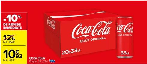 Coca Cola - Original offre à 10,93€ sur Carrefour
