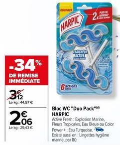 Harpic - Bloc Wc "Duo Pack" offre à 2,06€ sur Carrefour