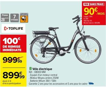 Toplife - Vélo Électrique E8000 MM offre à 899,99€ sur Carrefour