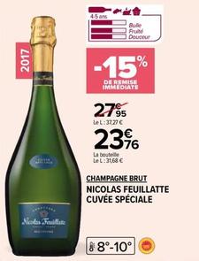 Nicolas Feuillatte - Champagne Brut offre à 23,76€ sur Carrefour