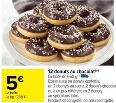 12 Donuts Au Chocolat offre à 5€ sur Carrefour
