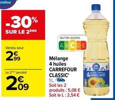 Carrefour - Mélange 4 Huiles Classic' offre à 2,99€ sur Carrefour