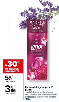 Lenor - Parfum De Linge En Perles offre à 3,66€ sur Carrefour