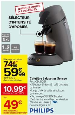 Philips - Cafetière À Dosettes Senseo offre à 59,99€ sur Carrefour