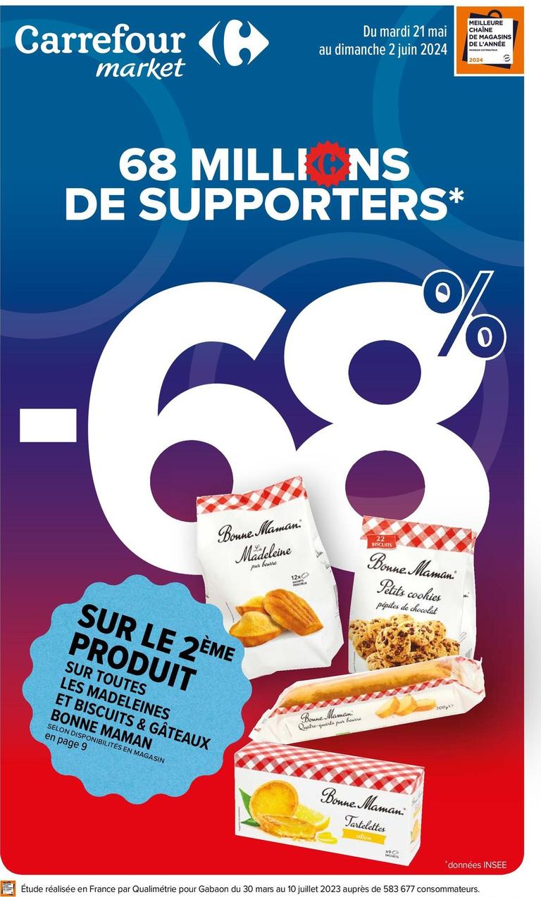 Bonne Maman - Sur Toutes Les Madeleines Et Biscuits & Gâteaux offre sur Carrefour Market