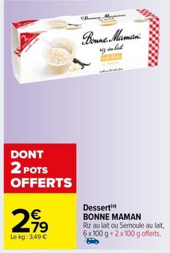 Bonne Maman - Dessert offre à 2,79€ sur Carrefour Market