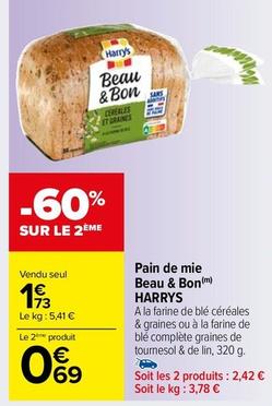 Harry's - Pain De Mie Beau & Bon offre à 1,73€ sur Carrefour Market