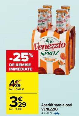 Venezzio - Apéritif Sans Alcool  offre à 3,29€ sur Carrefour Market