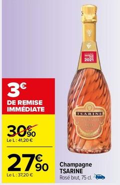 Tsarine - Champagne offre à 27,9€ sur Carrefour Market