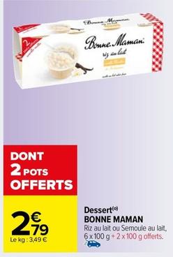 Bonne Maman - Dessert offre à 2,79€ sur Carrefour Market