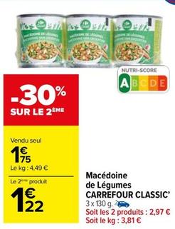Carrefour - Macedoine De Legumes  offre à 1,75€ sur Carrefour Market