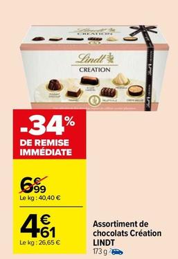 Lindt - Assortiment De Chocolats Création offre à 4,61€ sur Carrefour Market
