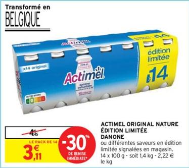 Danone - Actimel Original Nature Édition Limitée offre à 3,11€ sur Intermarché