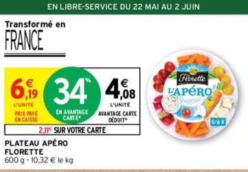 Florette - Plateau Apéro offre à 4,08€ sur Intermarché