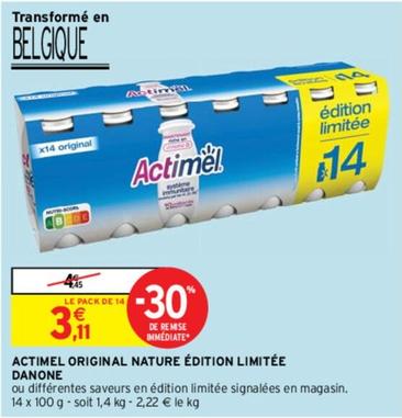 Danone - Actimel Original Nature Édition Limitée offre à 3,11€ sur Intermarché Contact