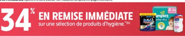 Finish/Pampers/Sanex - Sur Une Selection De Produits D'Hygiene  offre sur Intermarché Contact