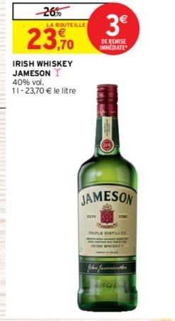Jameson - Irish Whisky offre à 23,7€ sur Intermarché Contact
