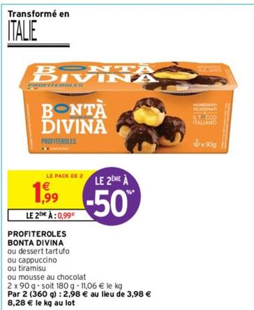 Bontà Divina - Profiteroles  offre à 1,99€ sur Intermarché Contact