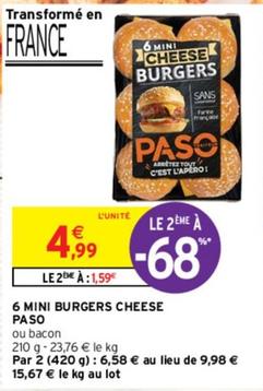 Paso - 6 Mini Burgers Cheese
